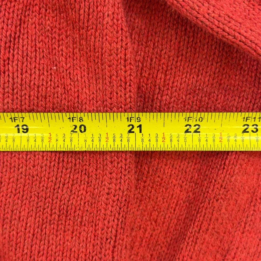 Polo Ralph Lauren Mens Large Red 100% Pima Cotton Crewneck Sweater Knit